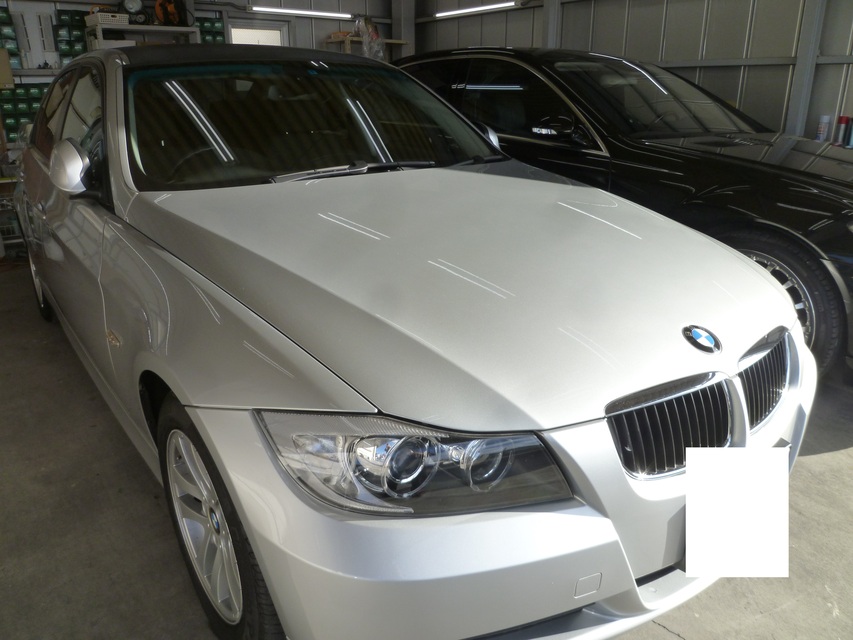 BMW　3シリーズ　ルーフカーボンラッピング施工
