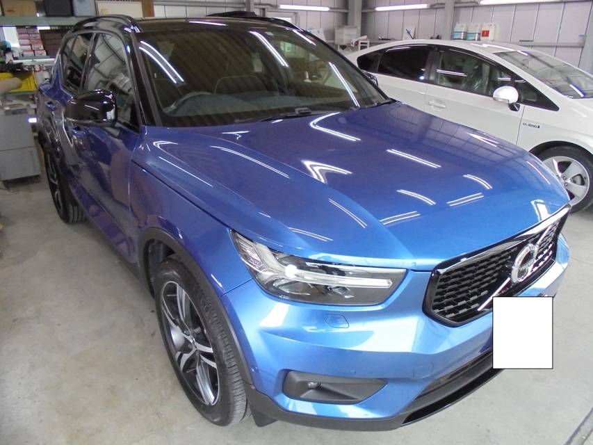 ボルボXC40　エシュロン（NANO-FIL）コーティング・ガラス撥水コーティング全面