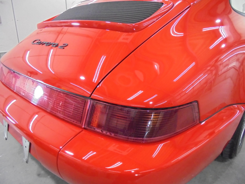 施工後　ポルシェ964カレラ2　ボンネット