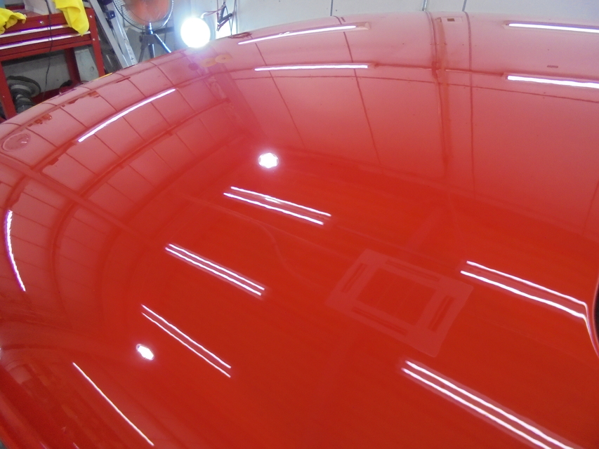 施工後　ポルシェ964カレラ2　ルーフ面