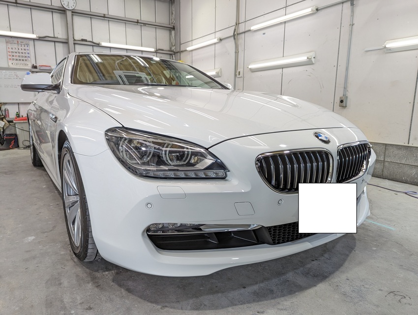 施工後　BMW650シリーズ(ホワイト）　車全体