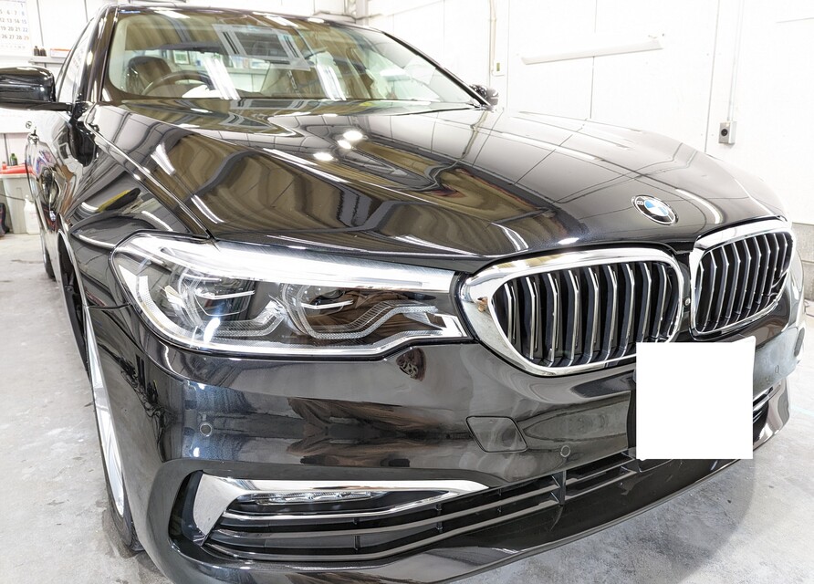 施工後　BMW523i(ブラック）　車全体