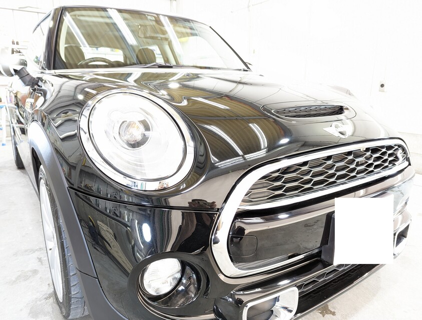 施工後　MINI COOPER S(ブラック×ホワイト）　車全体