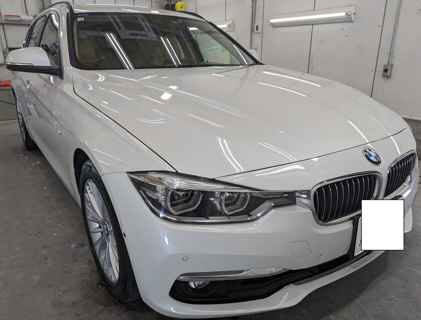 施工後　BMW320dツーリング(ホワイト）　　車全体