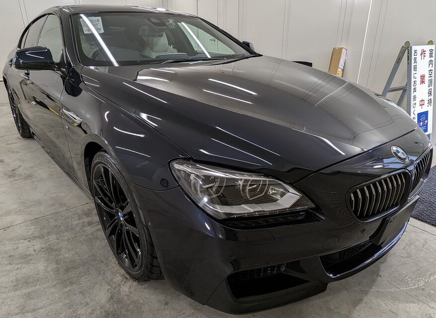 施工後　BMW650(ブルー）　車全体