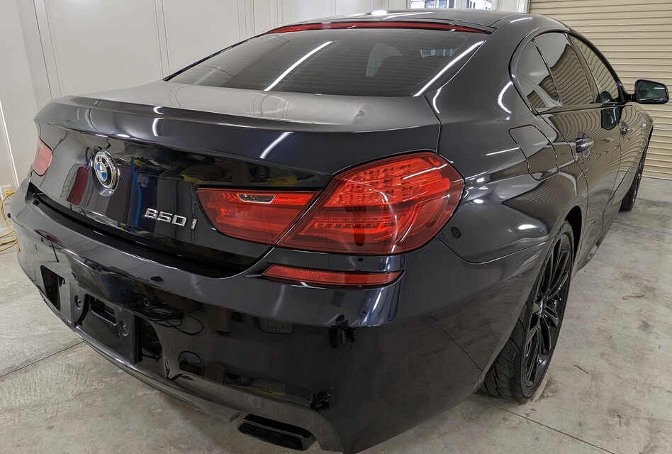 施工後　BMW650(ブルー）　バック