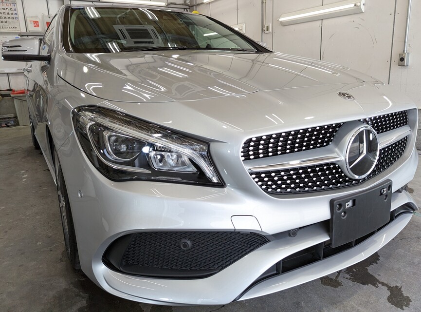 施工後　メルセデスベンツCLA（グレー）　車全体