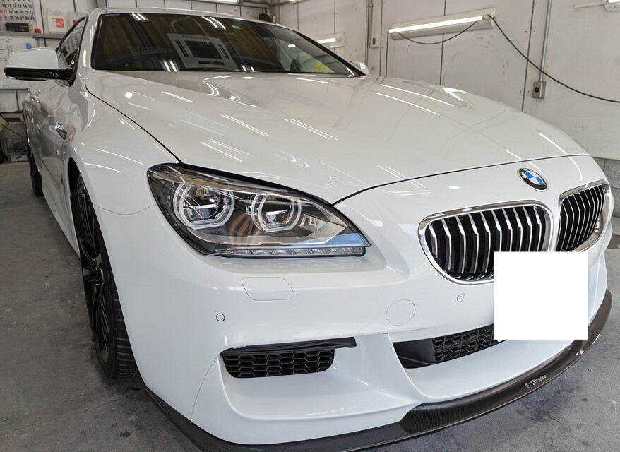 施工後　BMW640(ホワイト）　車全体