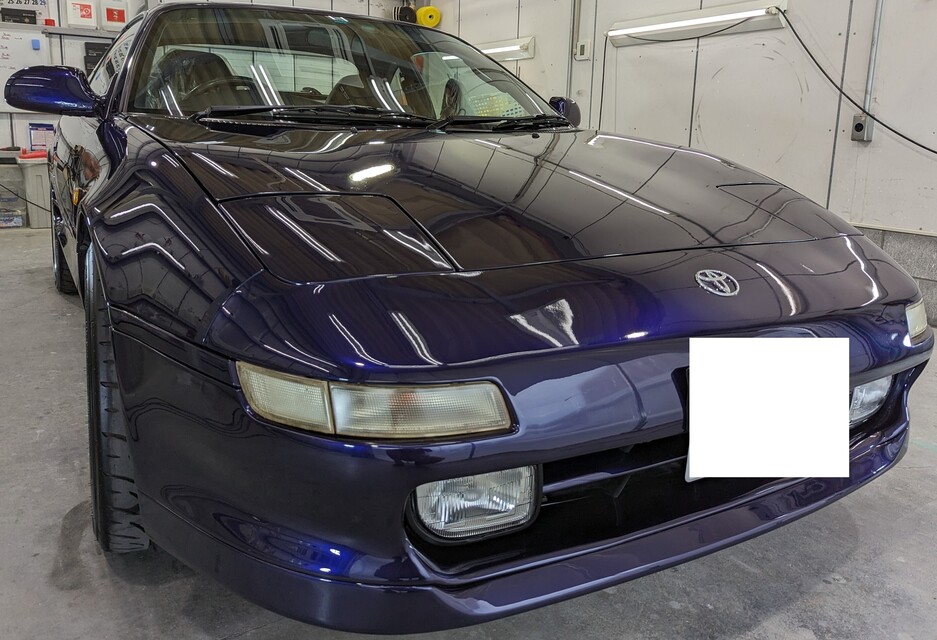 施工後　トヨタ　MR2(ブルー）　車全体