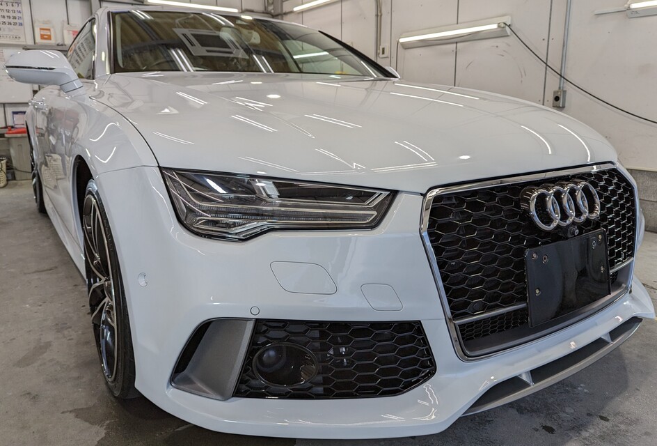 施工後 アウディA7(ホワイト) 車全体