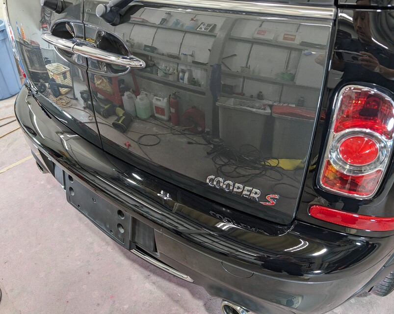 施工後 MINI COOPERS(グレー×ブラック)バック