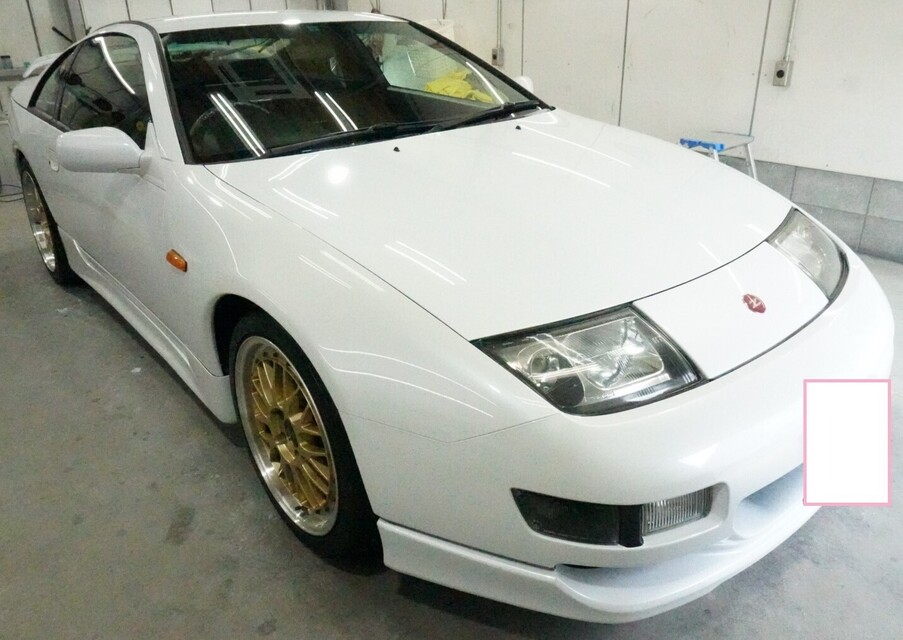 施工後　Z32(ホワイト）　車全体