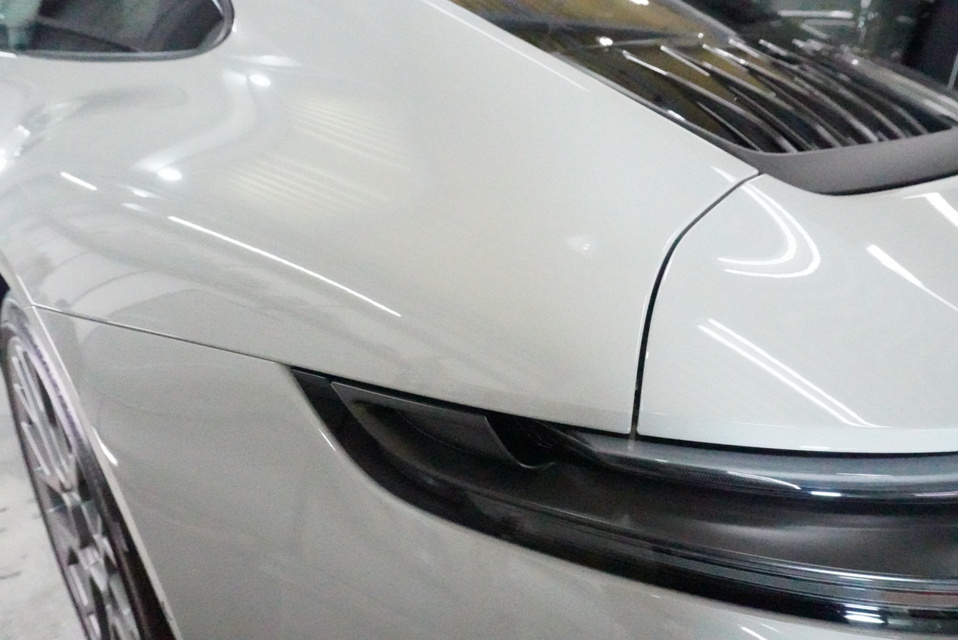 施工後　ポルシェ911（ホワイト）　サイド