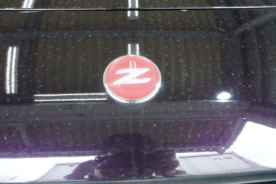 施工前　Z32(バイオレッド）ボンネット
