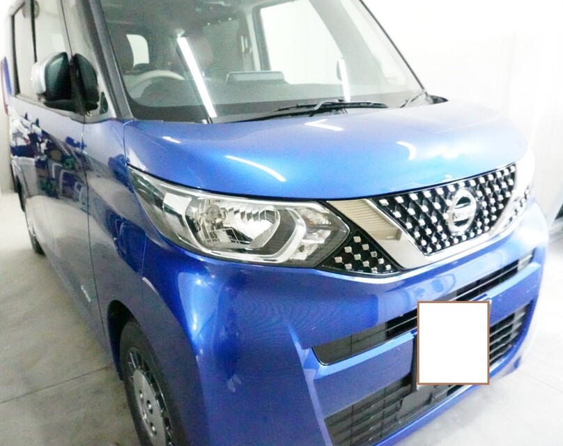 施工後　日産ルークス（ブルー）　車全体