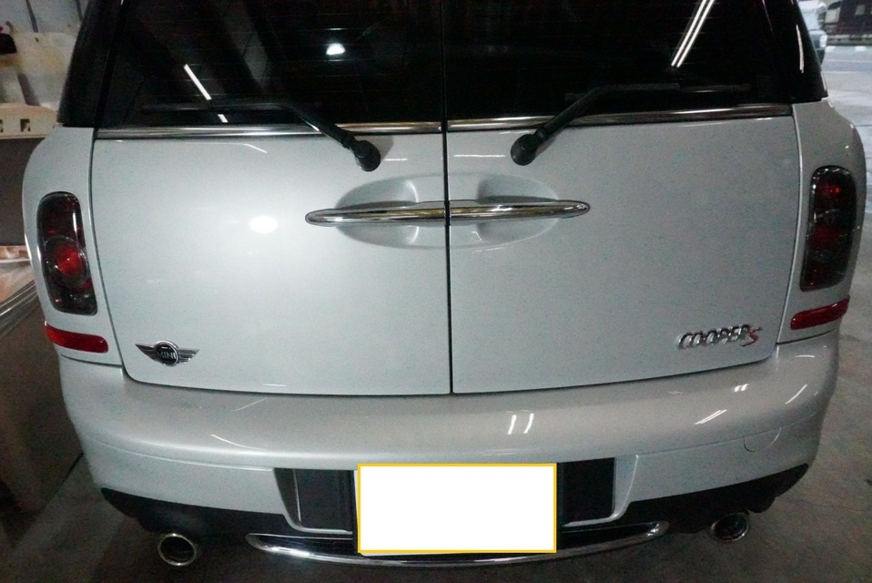 施工後　ミニクーパーS(グレー）　リア