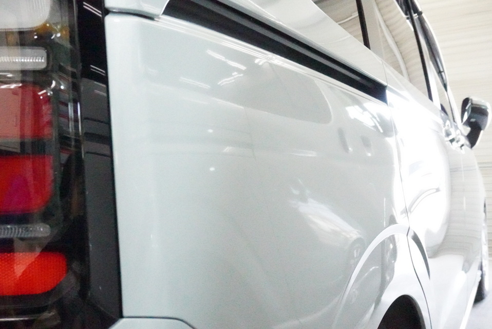 施工後　ホンダ　フリード新車(水色）サイド