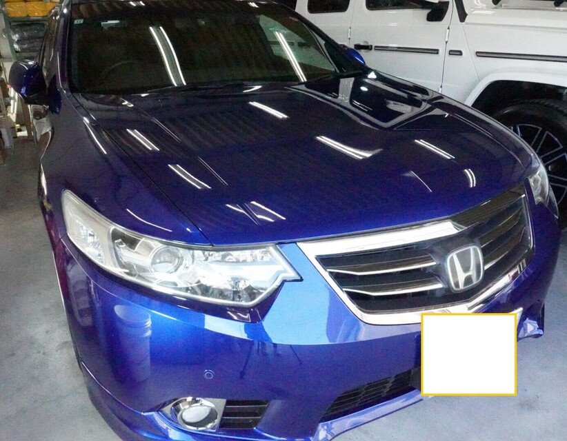 施工後　ホンダアコードワゴン(ブルー）　車全体