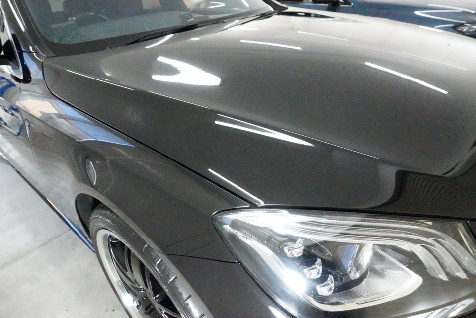 施工後　メルセデスベンツS560(ブラック）　フロントフェイス