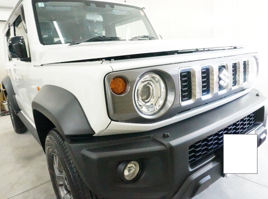 施工後 スズキ ジムニー(ホワイト) 車全体