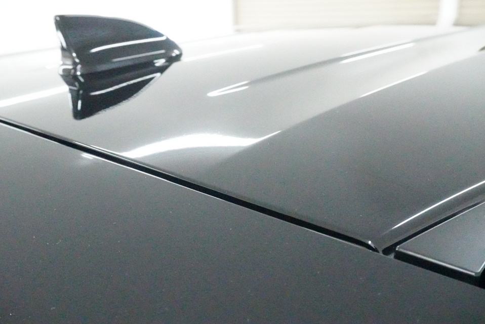 施工後　ホンダ　フリード(ブラック）ルーフ面