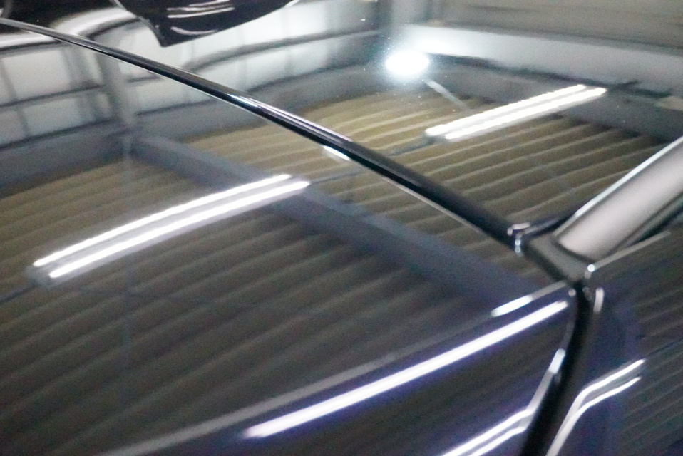 施工後　BMW320i(ブルー）ルーフ面
