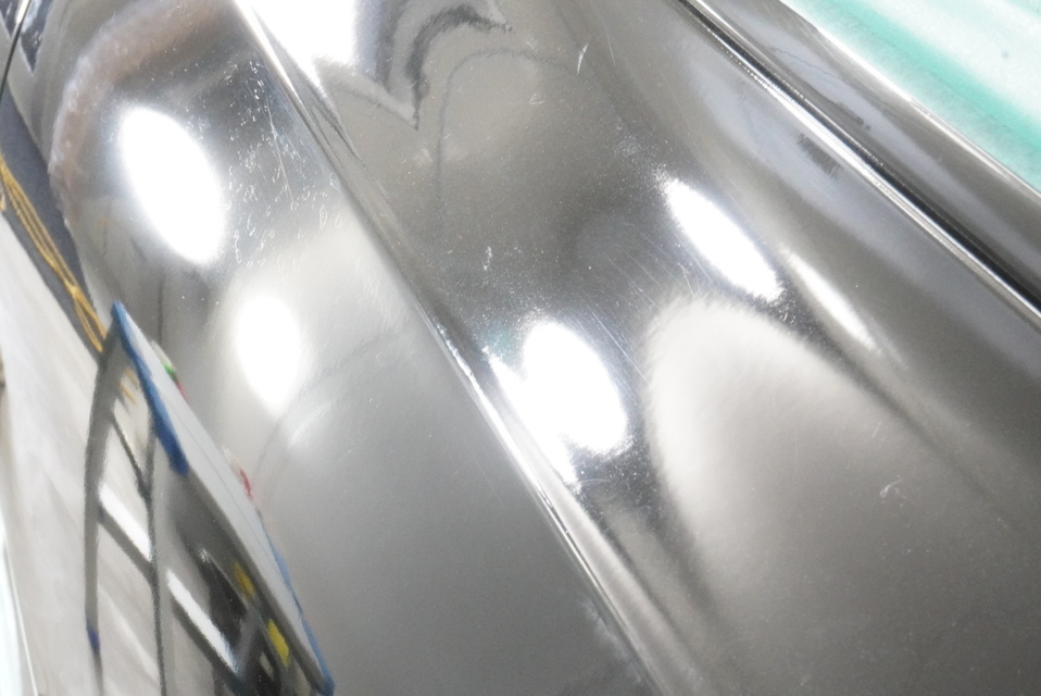 施工前　ボルボV90(ブラック）サイド