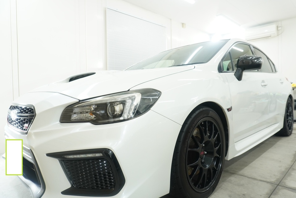 施工後　スバルWRX(ホワイト）　サイド