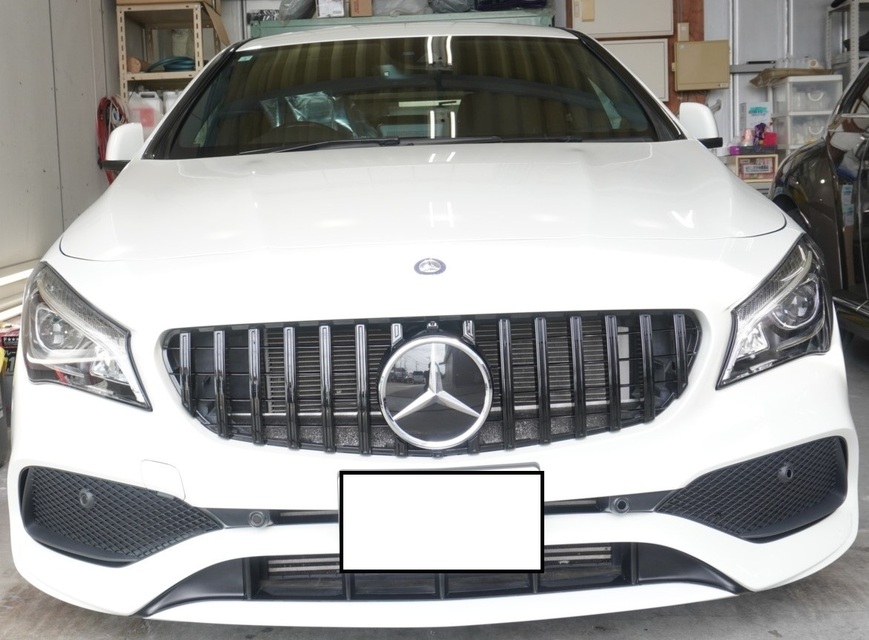 施工後　メルセデスベンツCLA（ホワイト）　車全体