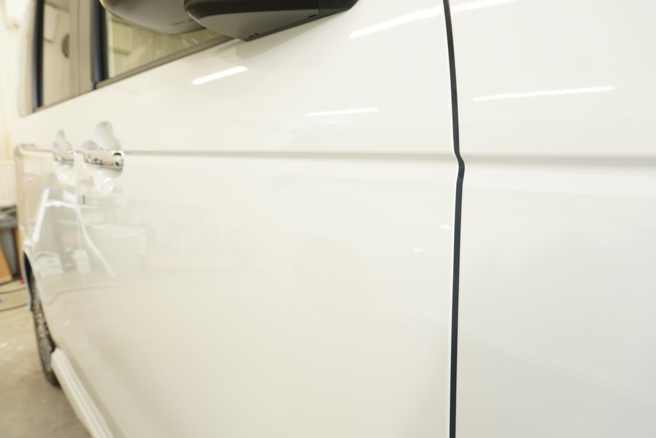 施工後　ホンダ　NBOX(ホワイト）　サイド