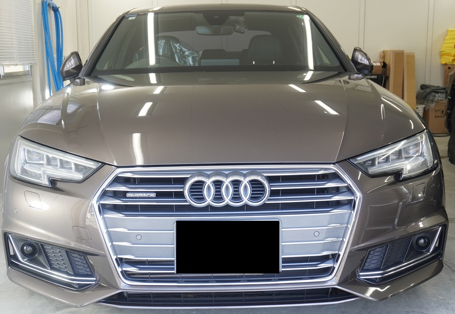 施工後　アウディA4(グレー)　車全体