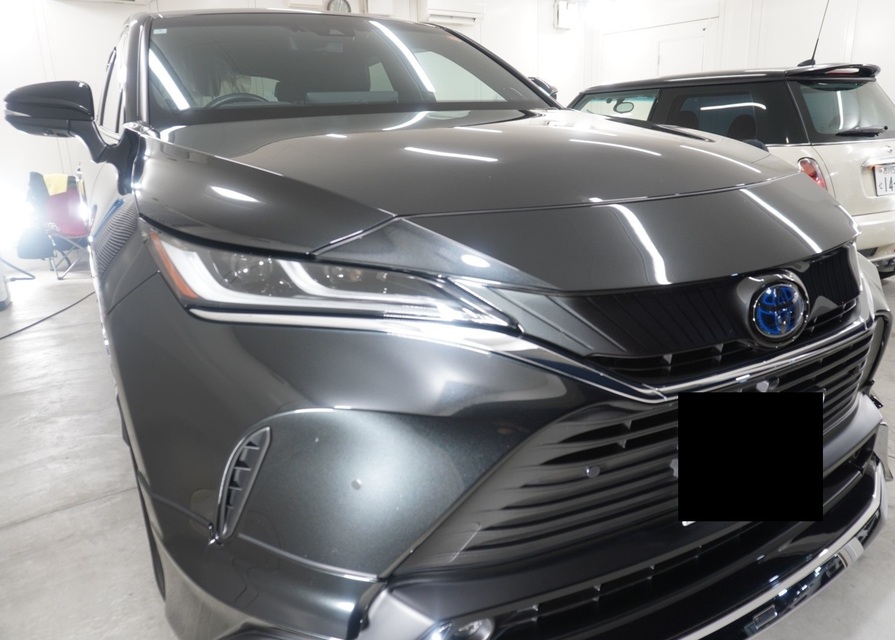 施工後　トヨタ　ハリアー(ブラック）車全体
