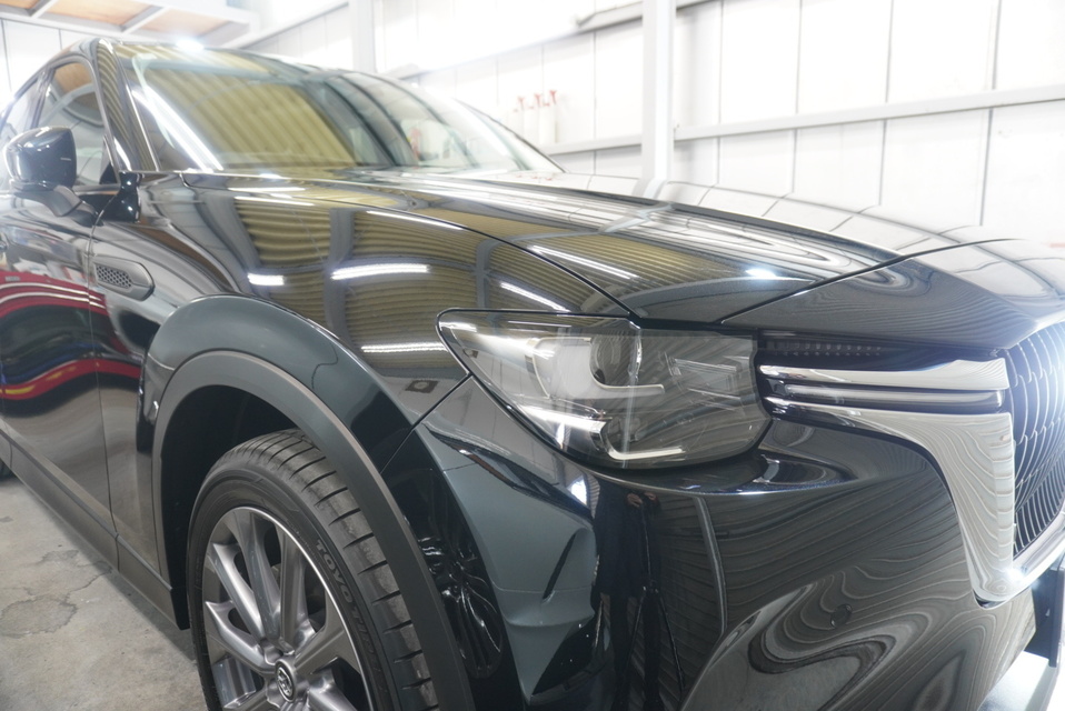 施工後　マツダ　CX60(ブラック）　車全体