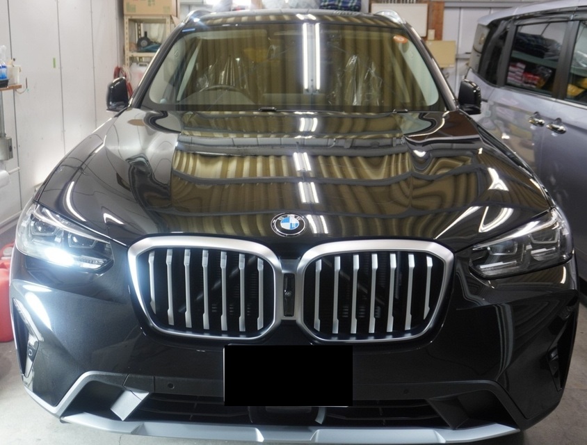 施工後　BMWX3(ブラック）　フロント