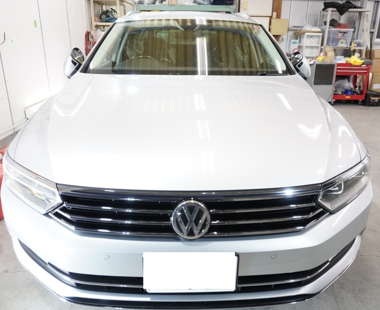 施工後　フォルクスワーゲンパサート(グレー）　車全体