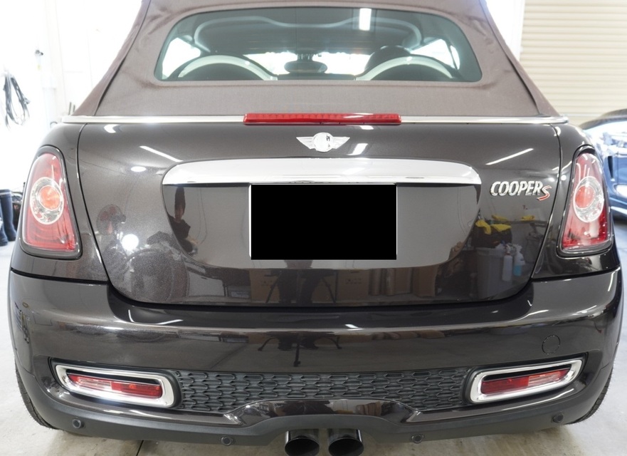 施工後　ミニクーパーS(ブラック）リア