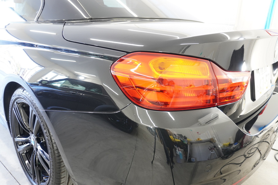施工後　BMW435(ブラック）リアサイド