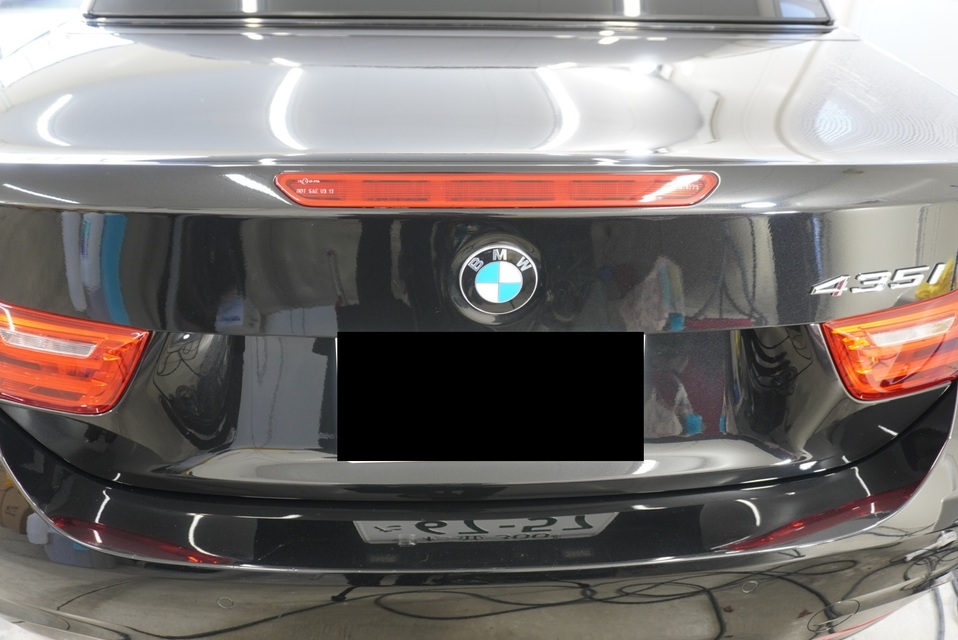 施工後　BMW435(ブラック）　リア