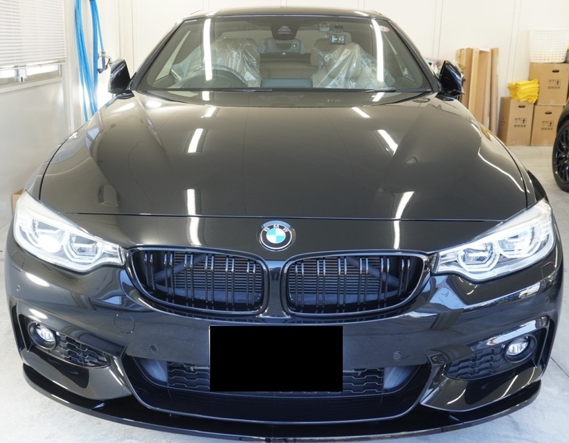 施工後　BMW435(ブラック）車全体
