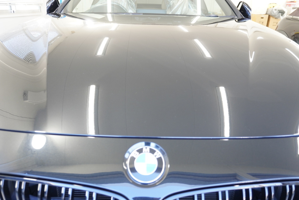 施工後　BMW435(ブラック）フロントアップ