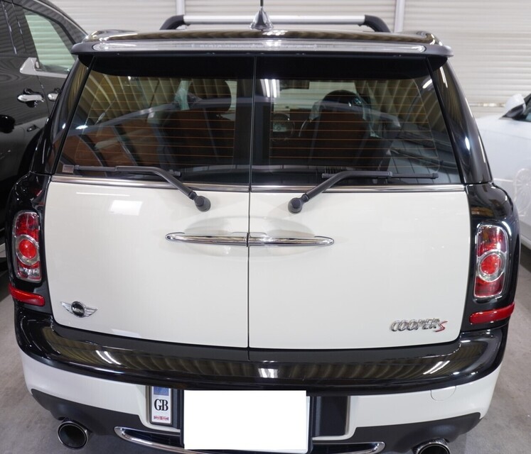 施工後　ミニクーパーS（ホワイト×ブラック）　リア