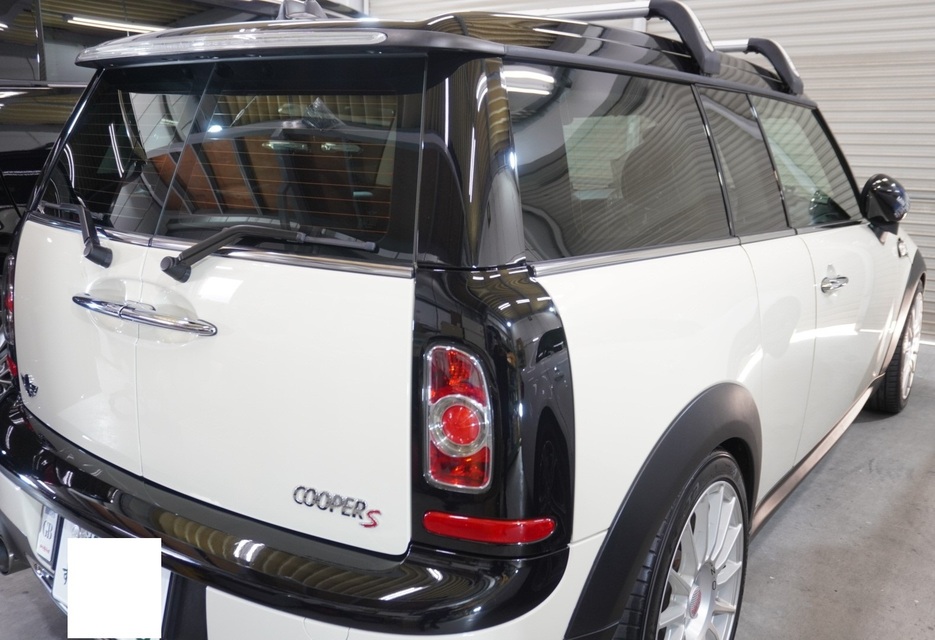 施工後　ミニクーパーS（ホワイト×ブラック）　リア