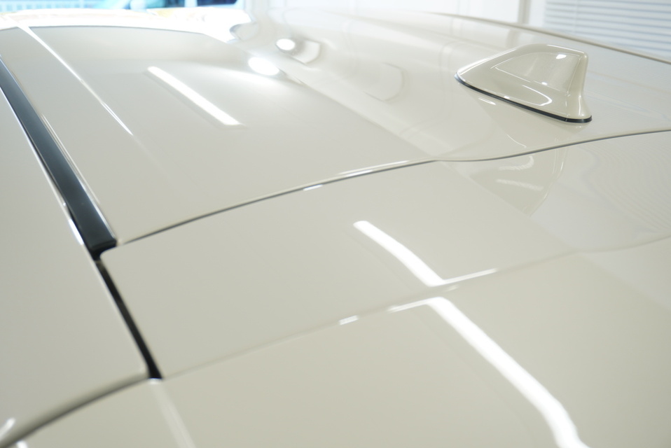 施工後　トヨタ　アクア（ベージュ）　ルーフ面