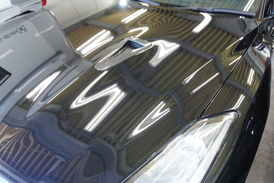 施工後　日産GTR35(ブラック）　フロントアップ