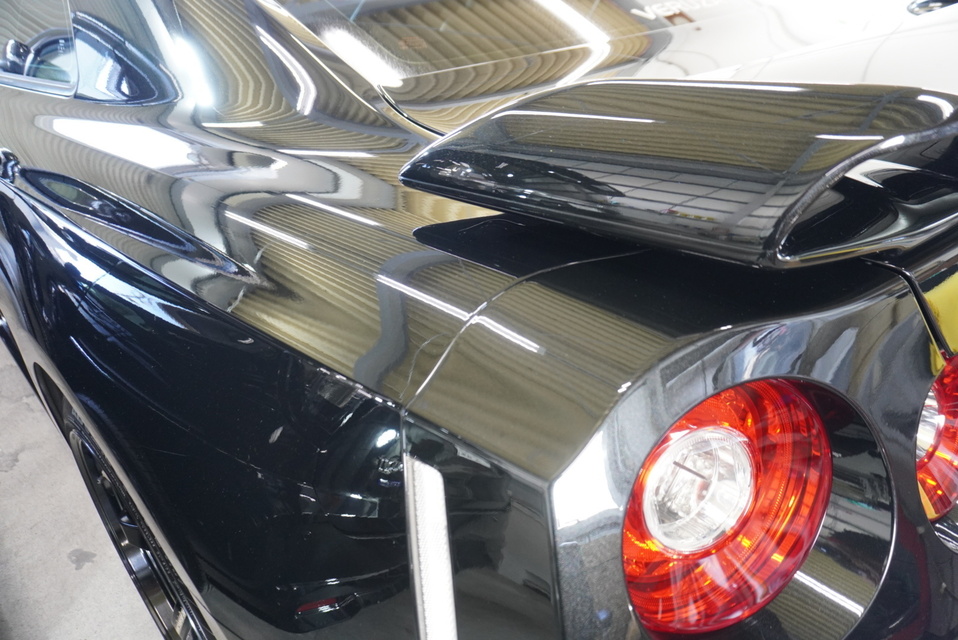 施工後　日産GTR35(ブラック）サイド