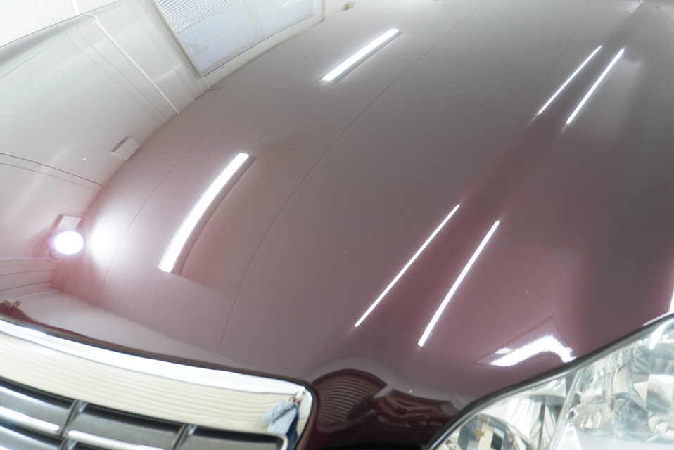 施工後　トヨタ　クラウン（エンジ）　フロントアップ