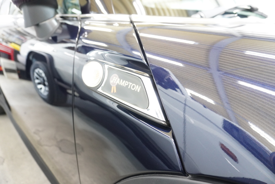 施工後　ミニクーパーS(ブルー）　サイド