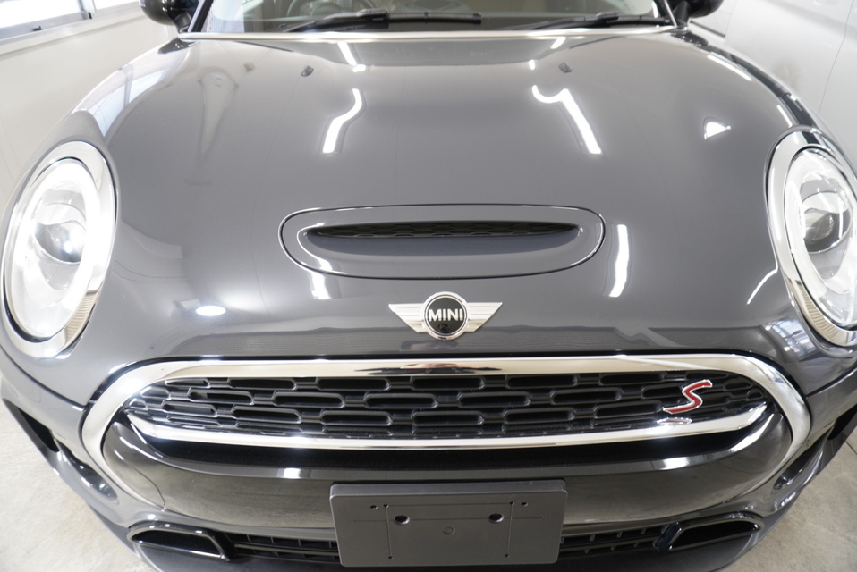 施工後　ミニクラブマン（グレー）　ボンネットアップ