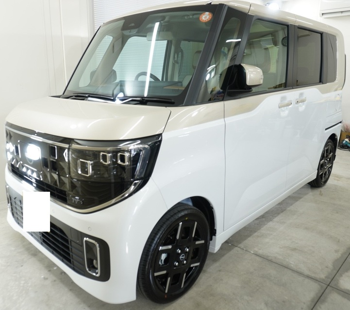 施工後　日産ルークス(ホワイト）サイド