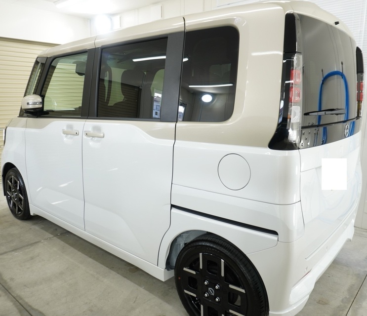 施工後　日産ルークス(ホワイト）サイド